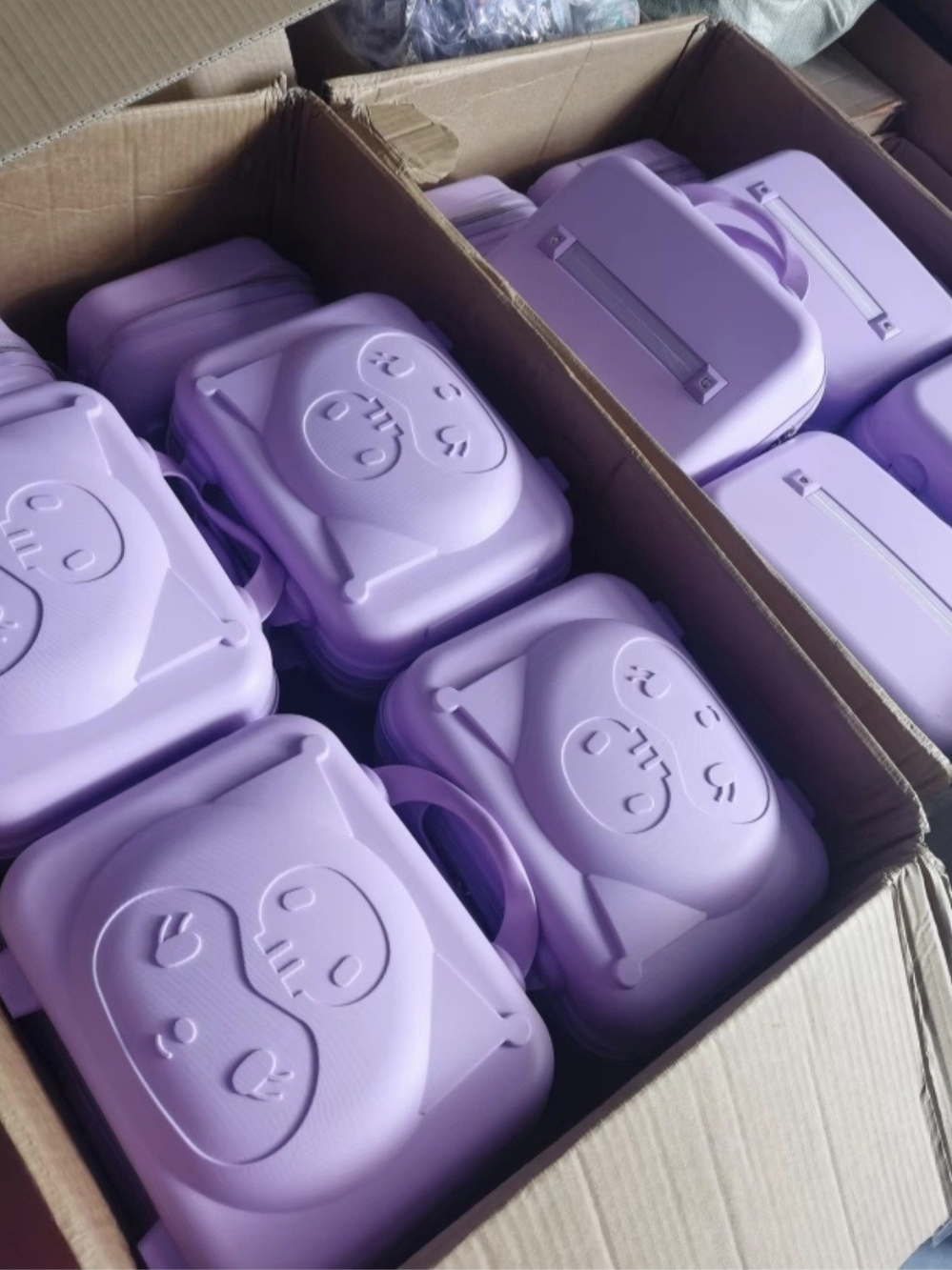Purple Kuromi Hard acrylic Suitcase with stationary